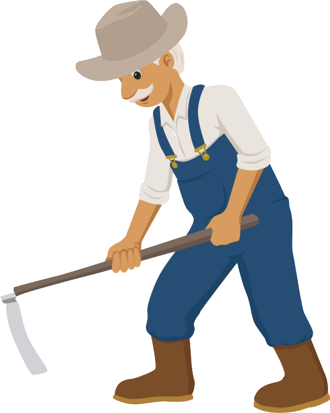 Farmer - Transparent Background Farmer Cartoon (649x812)