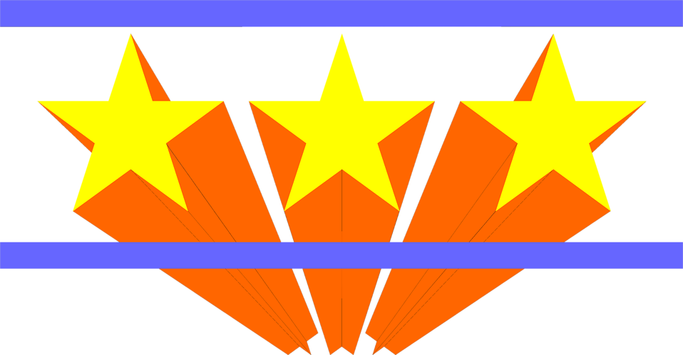 Illustration Of Three Yellow Stars - Excellent Job (958x498)