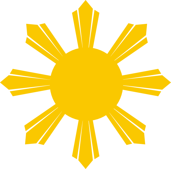 Flag Of The Philippines National Flag Clip Art - Philippine Flag Sun Png (600x593)