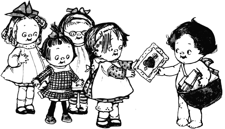 Cupid And Girls - Grupo De Amigos Desenho (800x800)