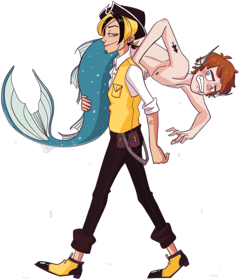 Pirate Bill Cipher And Siren Dipper Http - Gravity Falls Bill X Dipper (540x665)