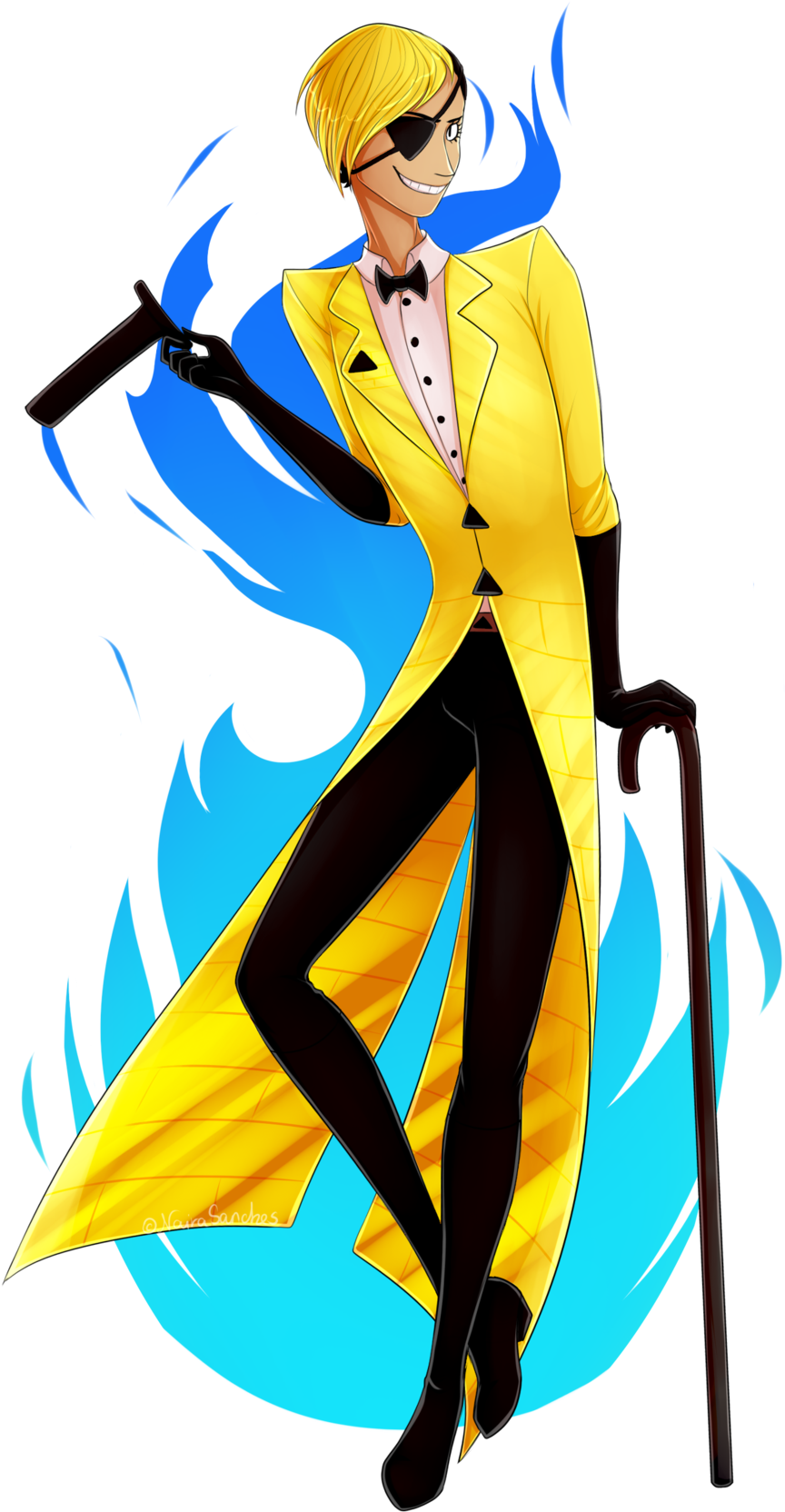 Bill - Bill Cipher Human Fanart (1024x1785)
