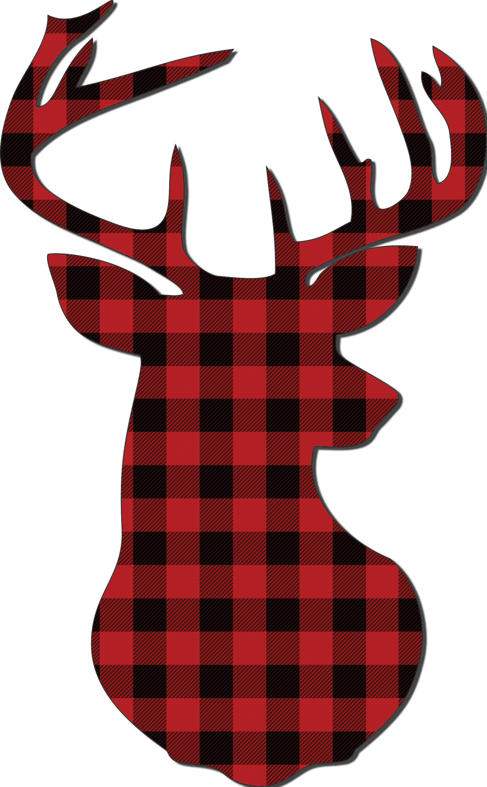 Plaid Deer - Plaid Deer (1000x1616)