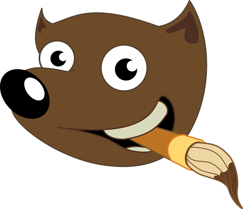 Deer Mascot Cliparts 9, - Fox With Paintbrush Logo (836x720)