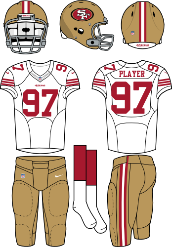 Buffalo There Hasn't Been A Better Uniform Change In - San Francisco 49ers Road Uniform (348x500)