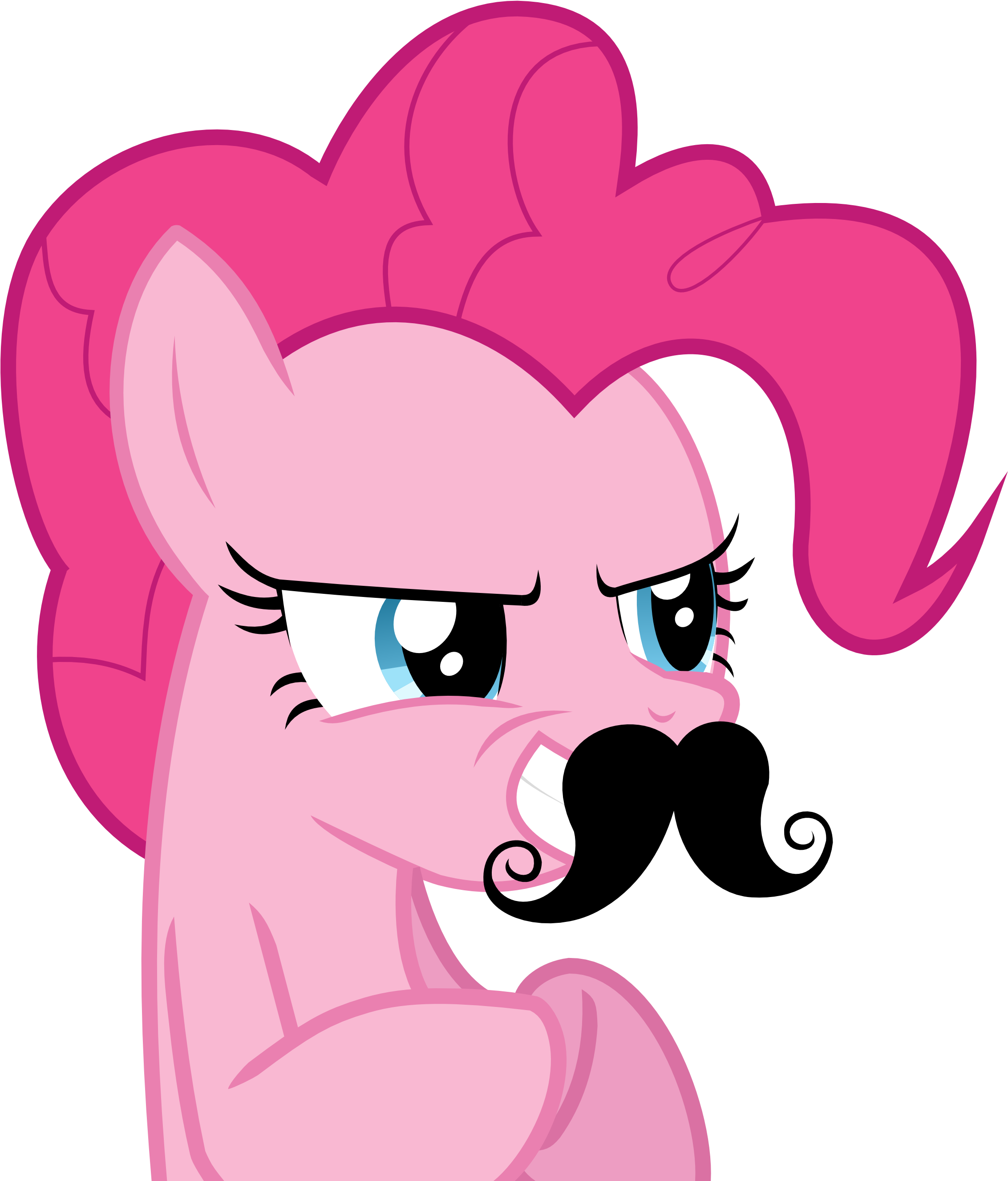 Pinkie Pie Moustache By Hakitocz Pinkie Pie Moustache - Pinkie Pie Gif No Background (5000x2787)