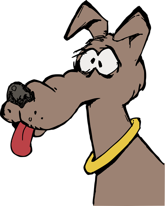 Sick Dog Cartoon 12, Buy Clip Art - Dumb Dog Clipart (577x720)