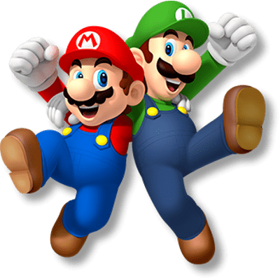 New Super Mario Bros Logo - Super Mario And Luigi (400x400)