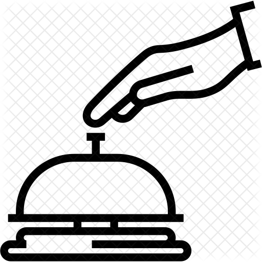 Reception Bell Icon - Desk Bell Clipart (512x512)