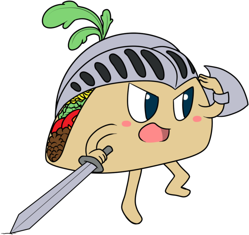 Taco Knight Chibi By Kagomeamichun - Taco Chibi Png (894x894)