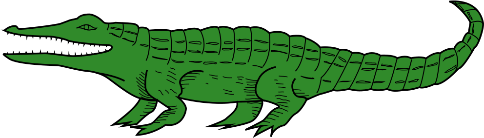 New Alligator Clipart Images Alligator Clipart New - Jamaica Coat Of Arms Crocodile (1000x282)