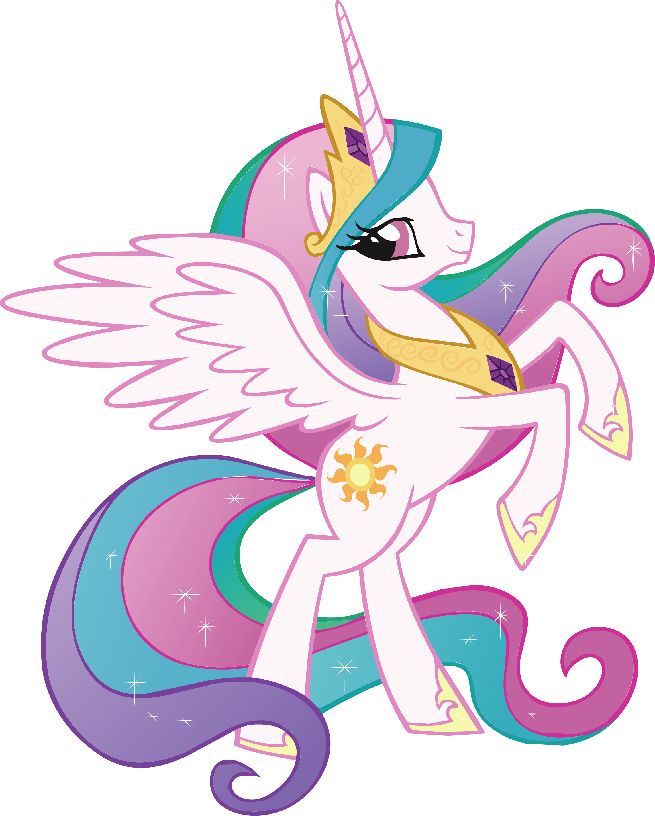 Princess Celestia My Little Pony Decal Removable Wall - My Little Pony Unicorn (2299x2864)