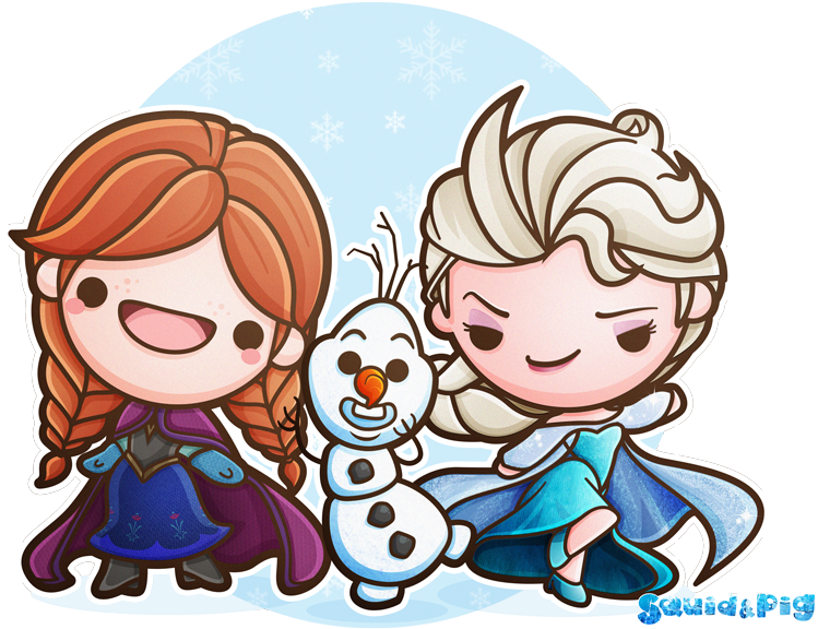 Kawaii Frozen By Squidpig - Frozen (789x600)