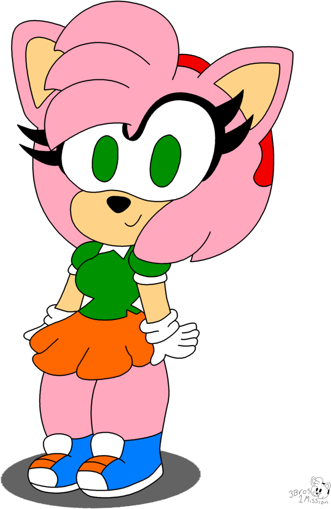 [request] Modern Amy In Classic Amy Clothes By 3bros1mission - Cartoon (774x1032)