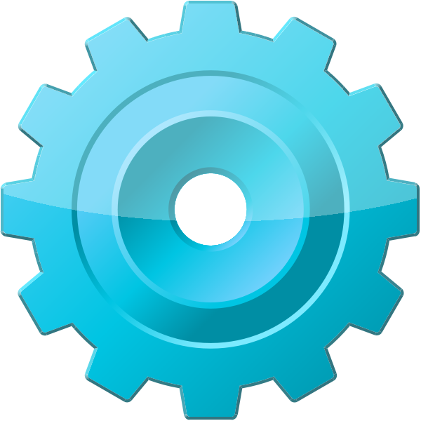 Config Tool Icon Light Blue - Intuc Logo Black & White (600x600)