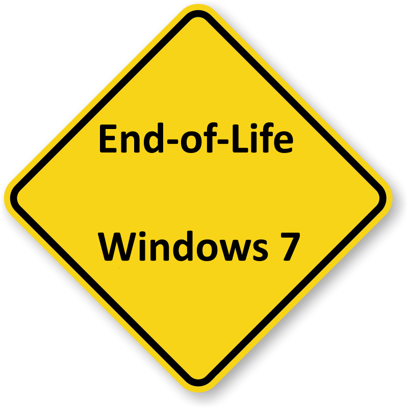 Microsoft Windows 7 End Of Life - Don T Text And Drive Sign (800x800)