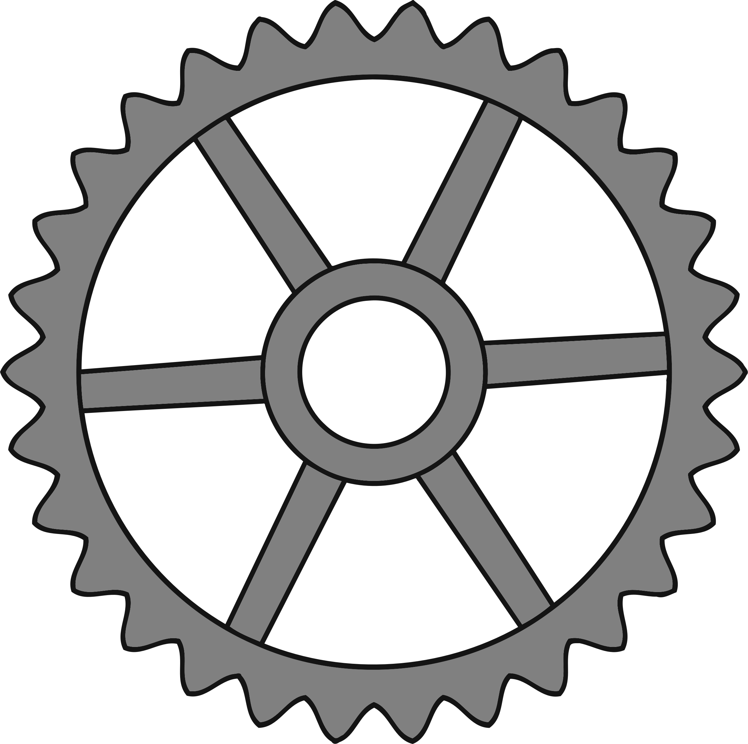 30-tooth Gear With Trapezium Holes - 40 Tooth Gear (2396x2384)