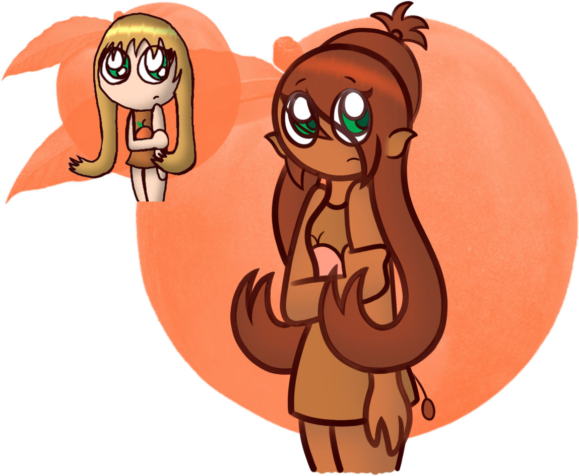 Remake Of A Picture I Drew Of A Human Peaches Way Back - Cartoon (1280x971)