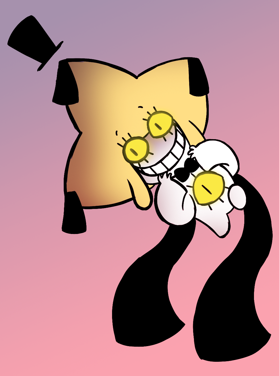 Bill Cipher Jirachi Will Always Be My Fave - Cartoon (981x1321)