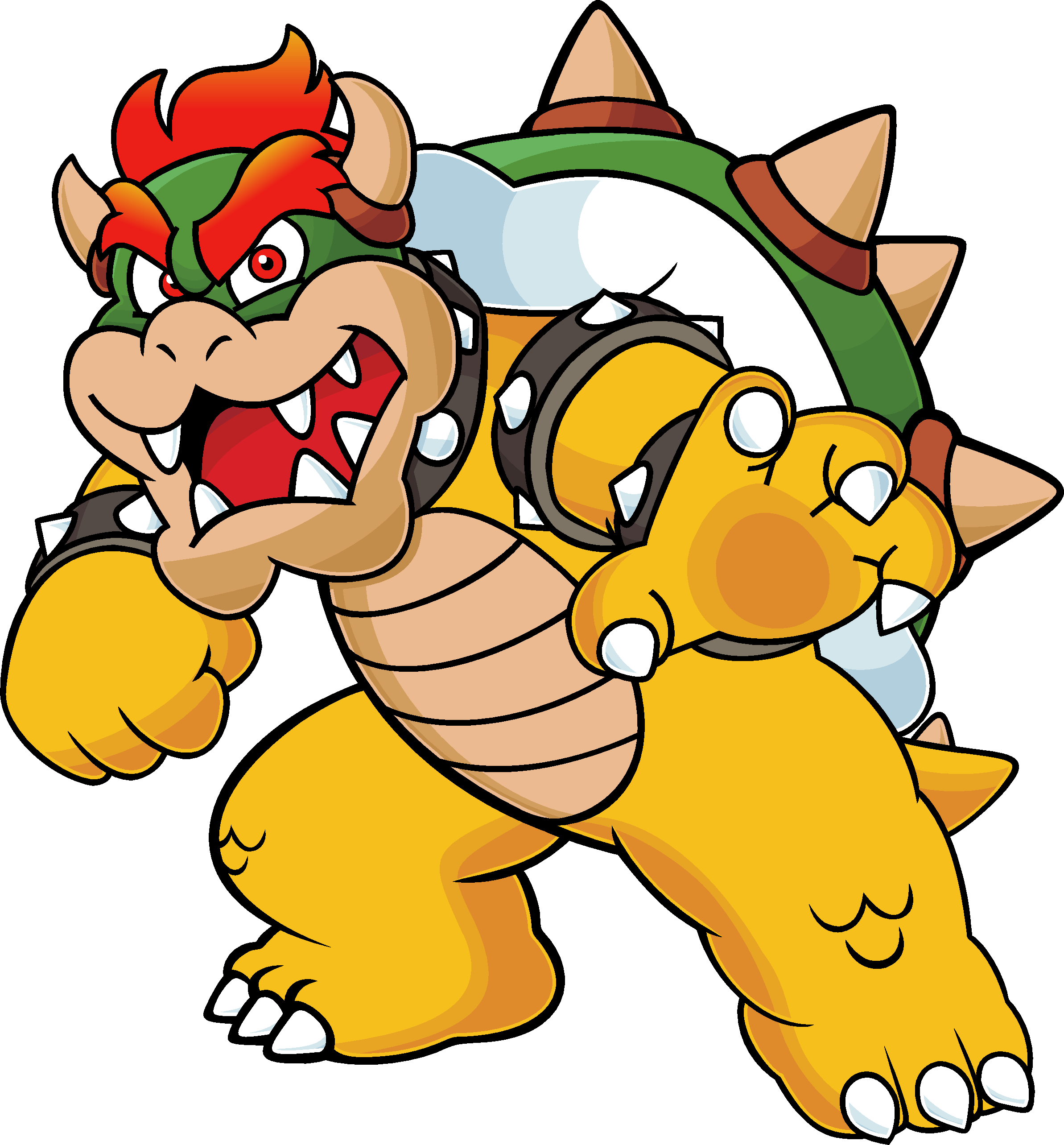 Show Time By Blistinaorgin - Super Mario Bros Bowser 2d (2386x2567)