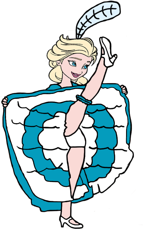 Queen Elsa Doing The Can-can By Darthraner83 - Illustration (600x750)
