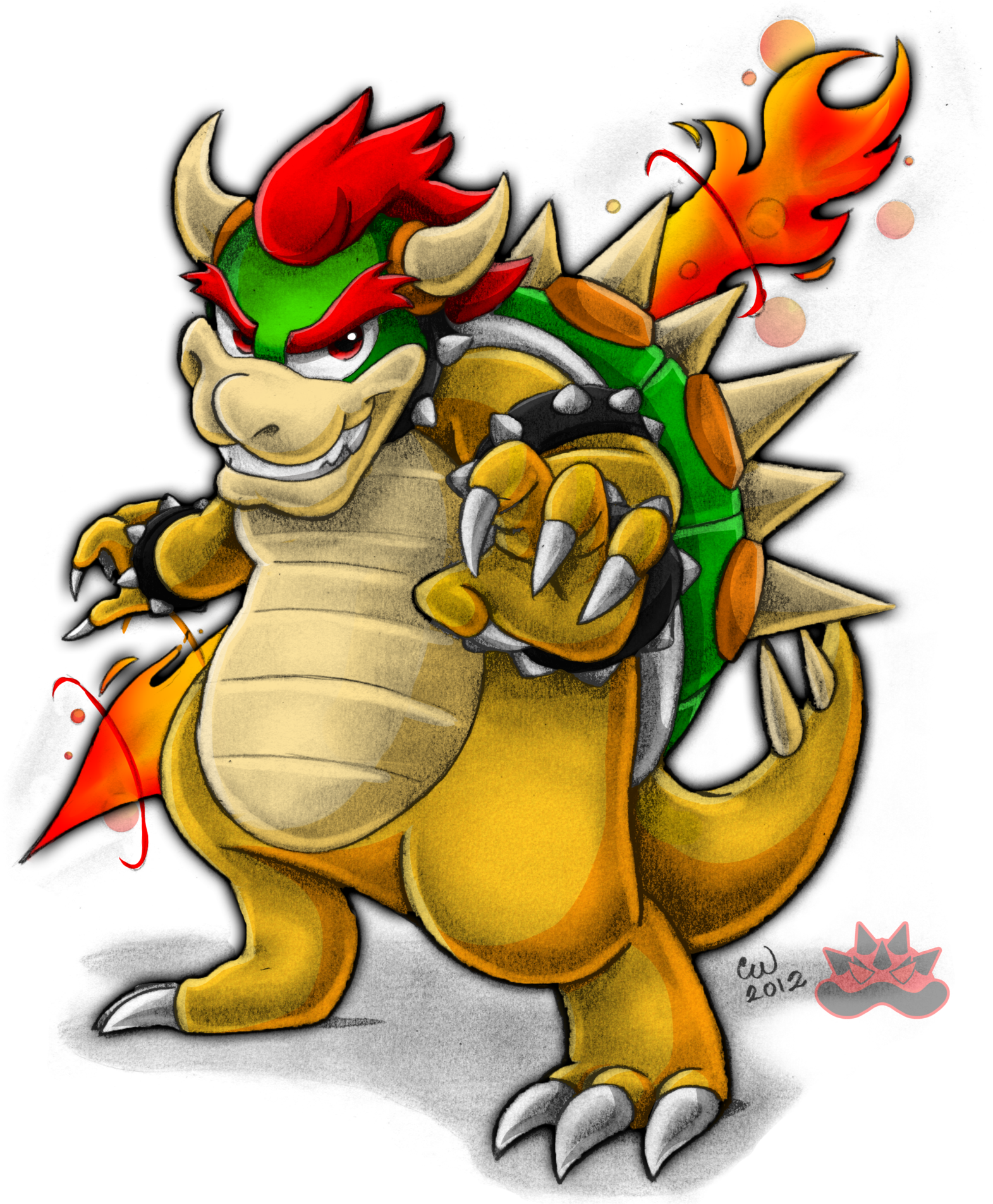Screekeedee 16 9 Collab - Deviantart Bowser (1600x1924)