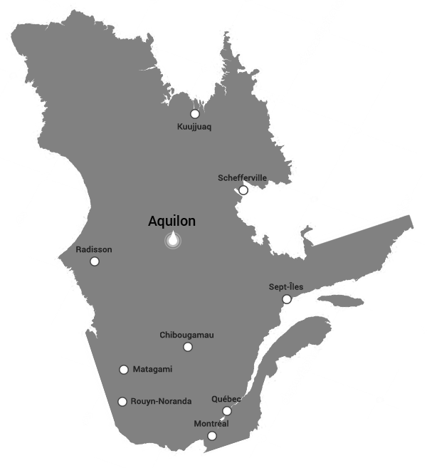 An Outfitter With A Landing Strip Is Situated Less - Quebec Map (600x657)