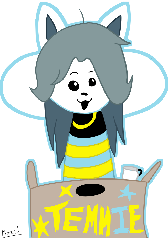 Birthday Gift - Chibi Undertale Temmie (656x928)