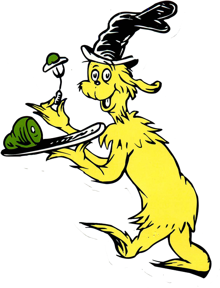 Green Eggs And Ham Clip Art - Green Eggs And Ham Clip Art (873x1024)