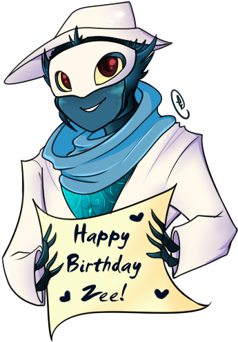 Happy Birthday Zee By Neutral-rou - Birthday, Cartoon Cow Chewing Grass Card (365x515)