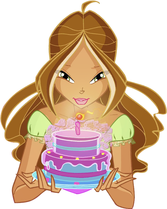 Flora Happy Birthday Render By Bloomsama - Happy Birthday Flora Winx (670x854)