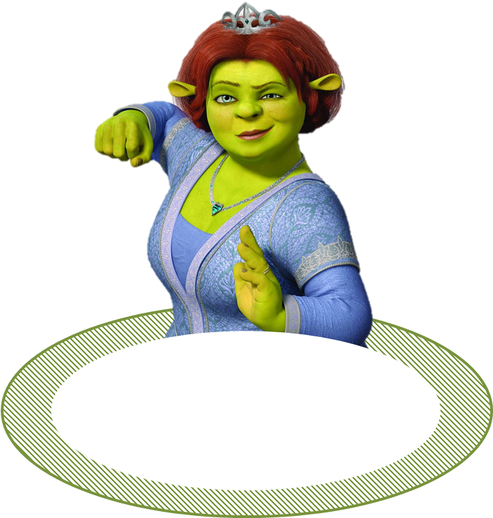 Free Printable Shrek Birthday Invitations Free Shrek - Fiona Shrek (713x769)