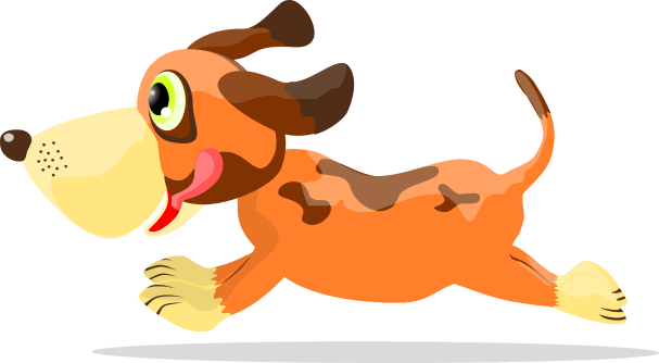 Lovable Pets Pup - Animated Dog Running Png (607x334)