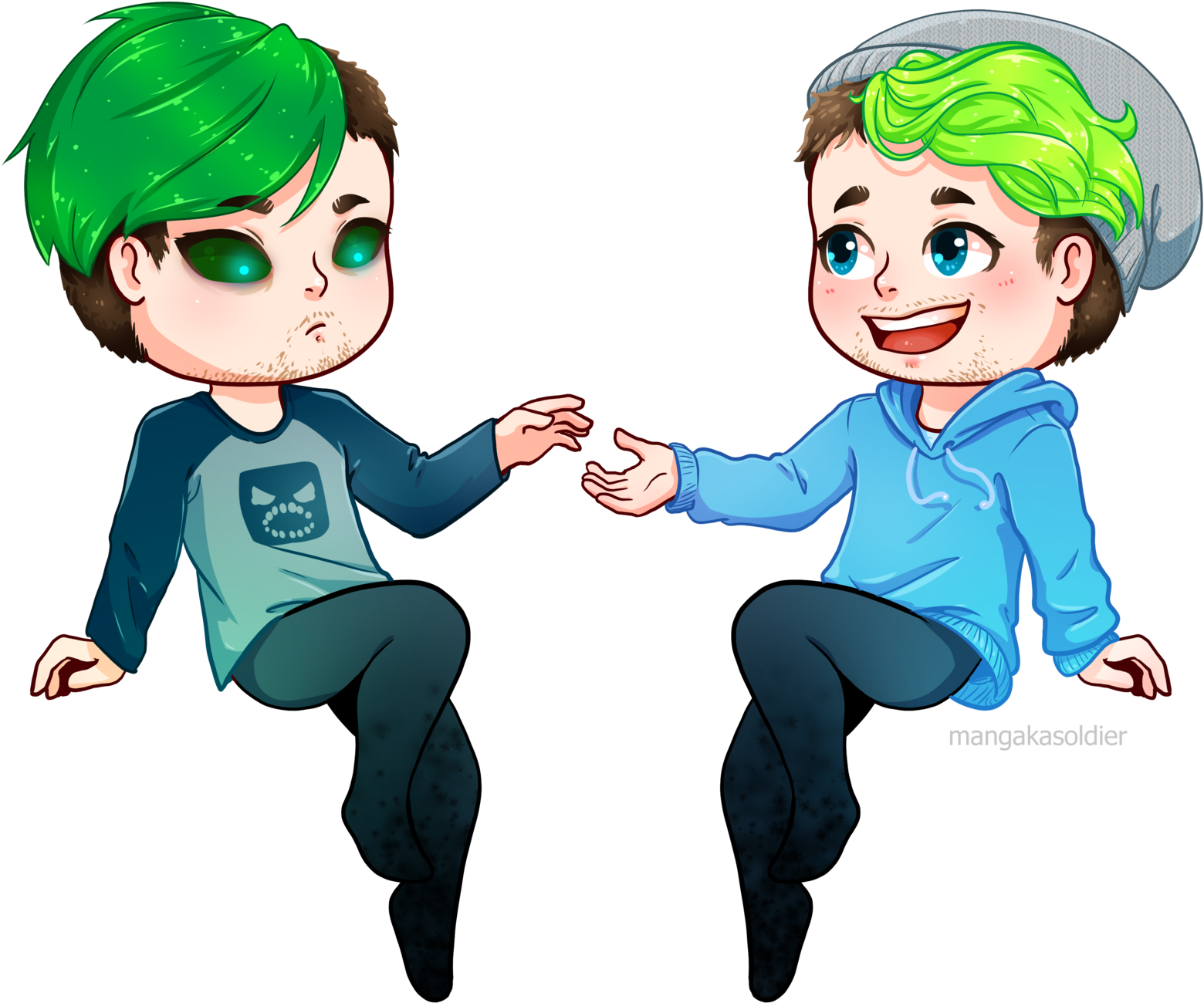 Happy Birthday Anti And Sean By Mangakasoldier - Youtuber (1600x1600)