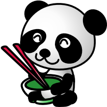 Panda Eating Chinese Food (600x336)