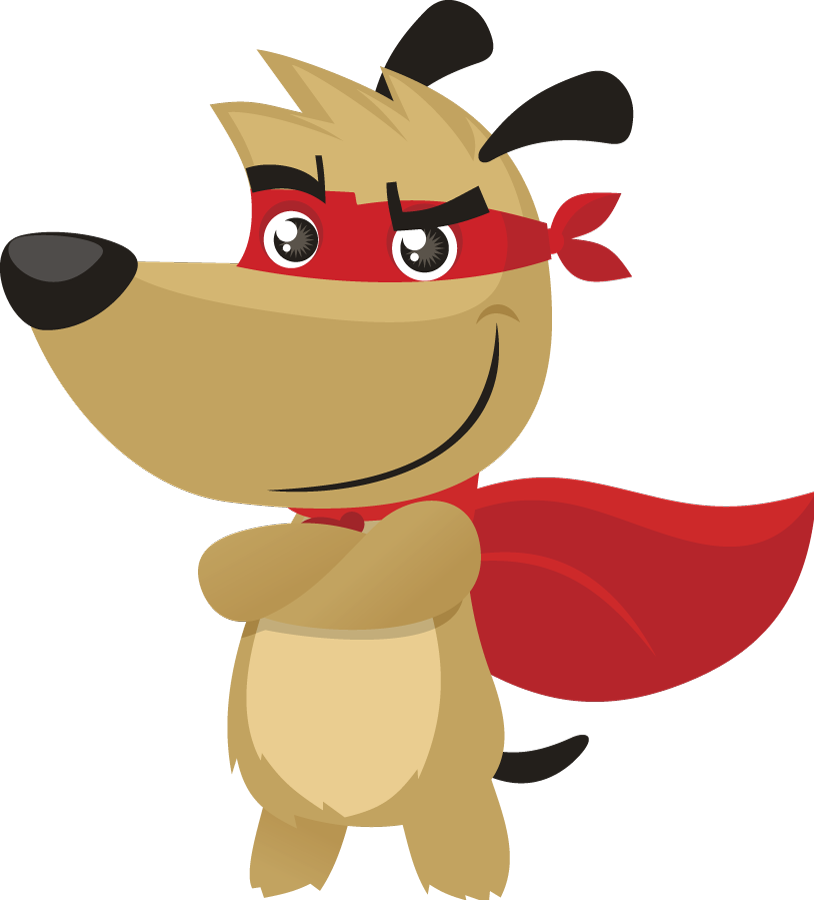 Super Hero Dog Clipart (814x900)