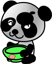 Panda Rice Black.png Flask (600x339)