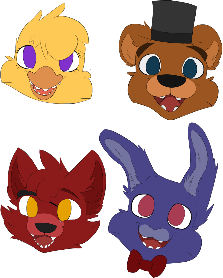 Fnaf Headshots By Deer-dog - Deer (1024x1208)