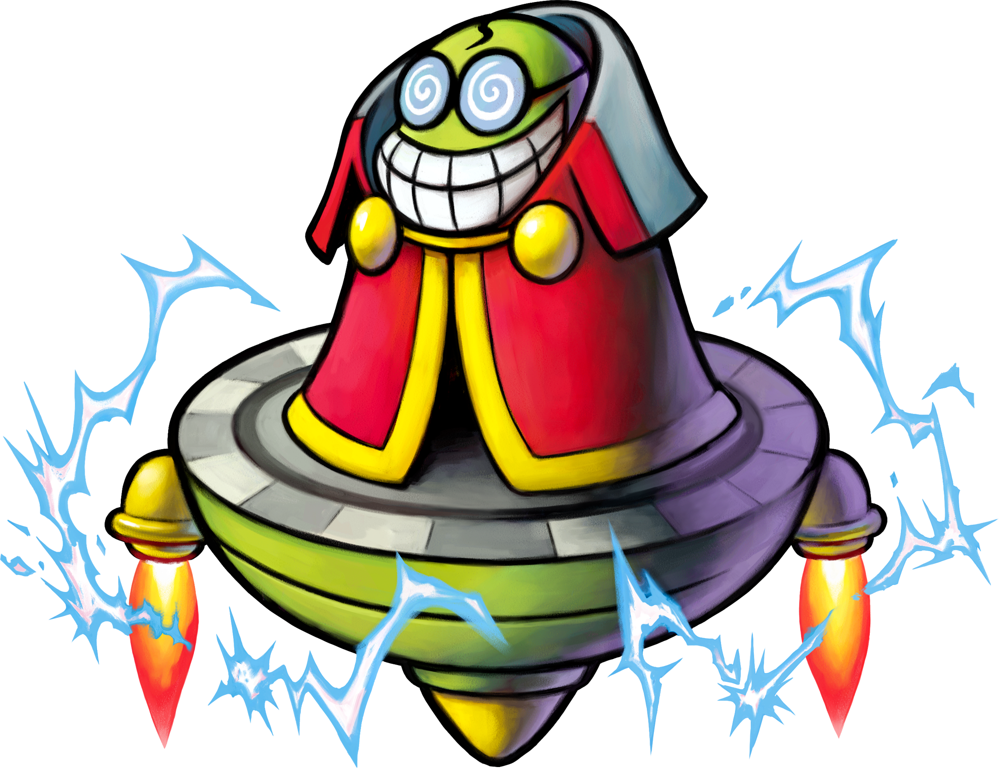 When It Comes To Swirl Glasses, He Was The Og - Mario And Luigi Bowser's Inside Story Fawful (2009x1546)