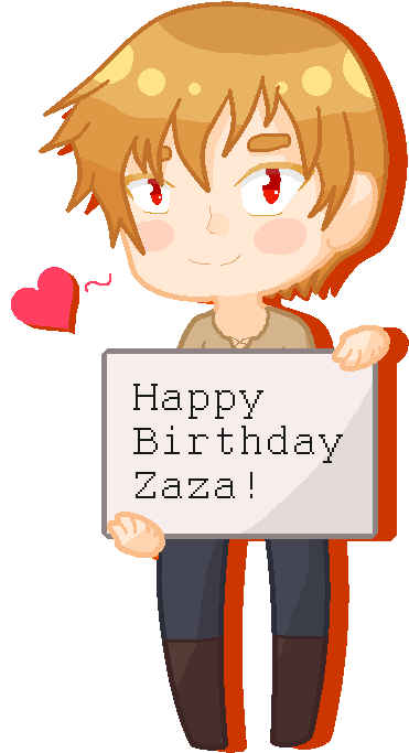 Happy Birthday Zaza By Catey-sempai - Happy Birthday Zaza (665x765)