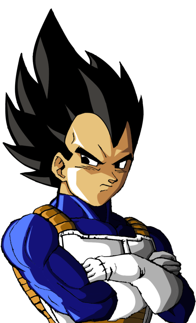 Vegeta By Teejee67 - Clipart Vegeta (755x1058)