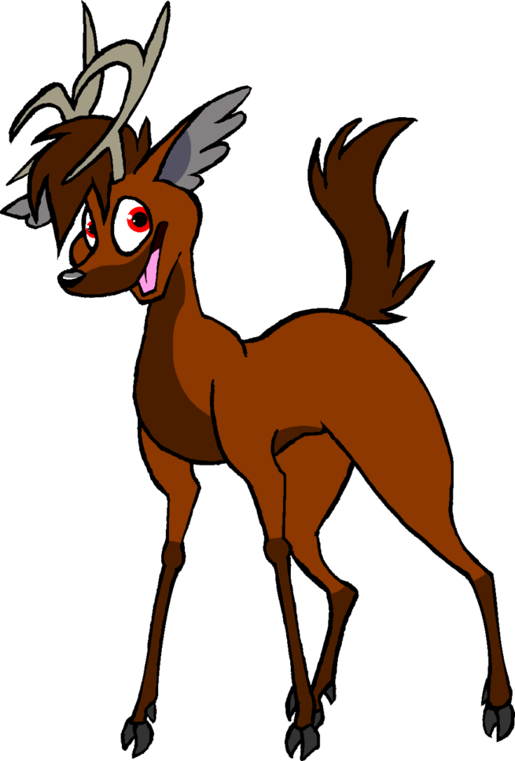 Adam Crazy Deer 5 By Mimi Fox - Cartoon (735x1086)