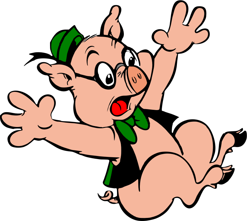 Image - Pig Falling (837x750)