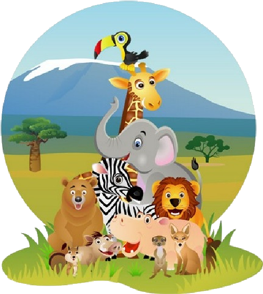 Showing Post & Media For Cartoon Animal Group - Animated Animals In A Group (600x600)