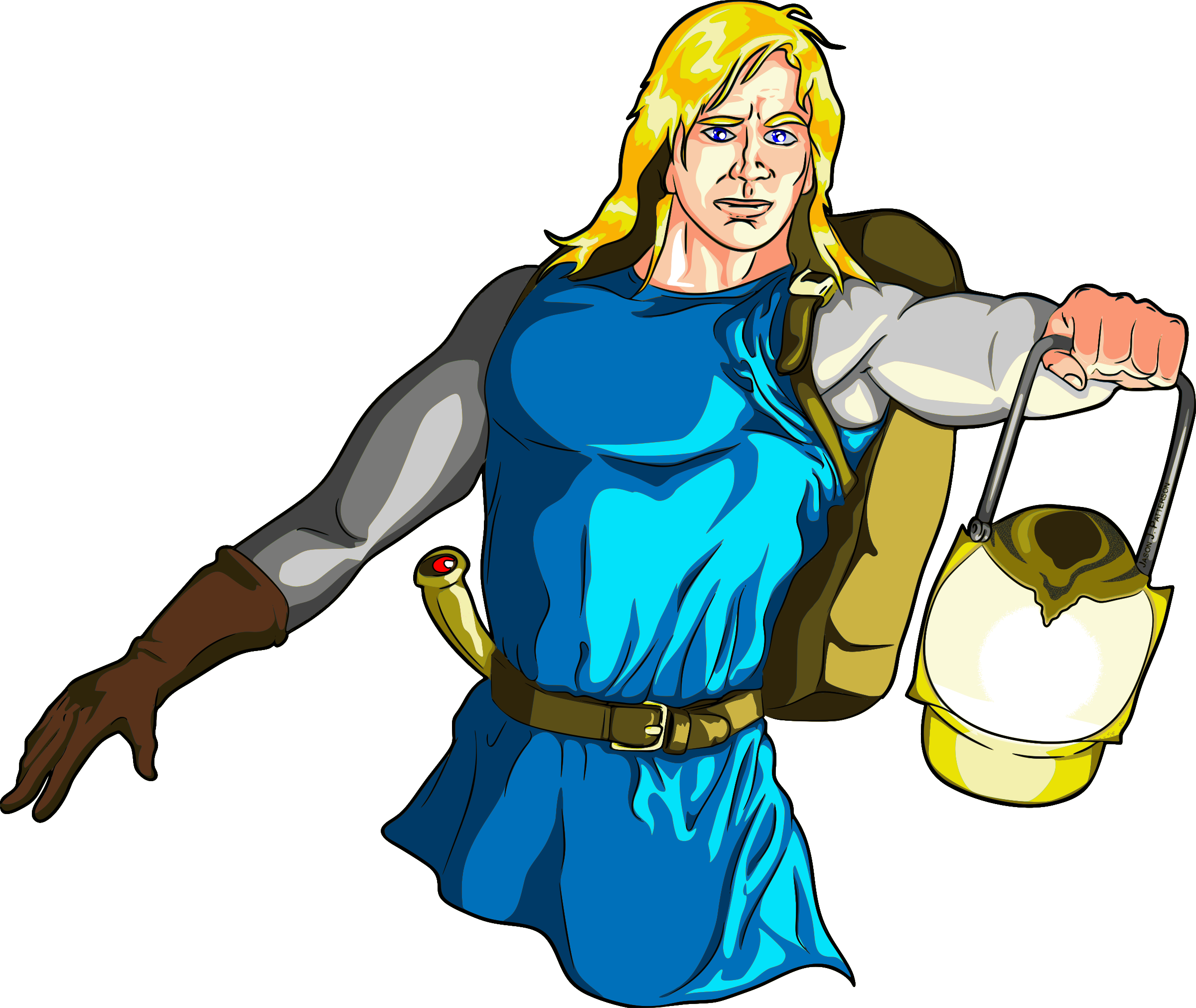 Big Image - Medieval Man Blonde Png (2400x2022)