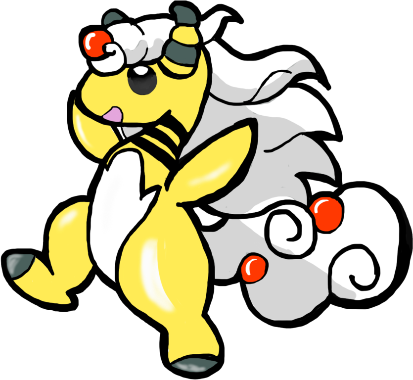 Mega Ampharos By Izze-bee - Pokemon Mega Ampharos (1024x768)