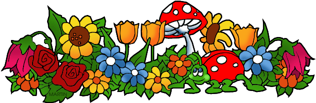 Phillip Martin Clip Art Animals Clipart - March Flower Clip Art (648x227)
