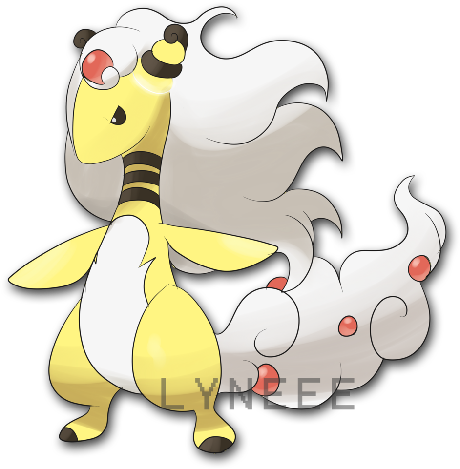 Mega Ampharos By Lyneee Mega Ampharos By Lyneee - Pokemon Mega Ampharos (1024x1195)