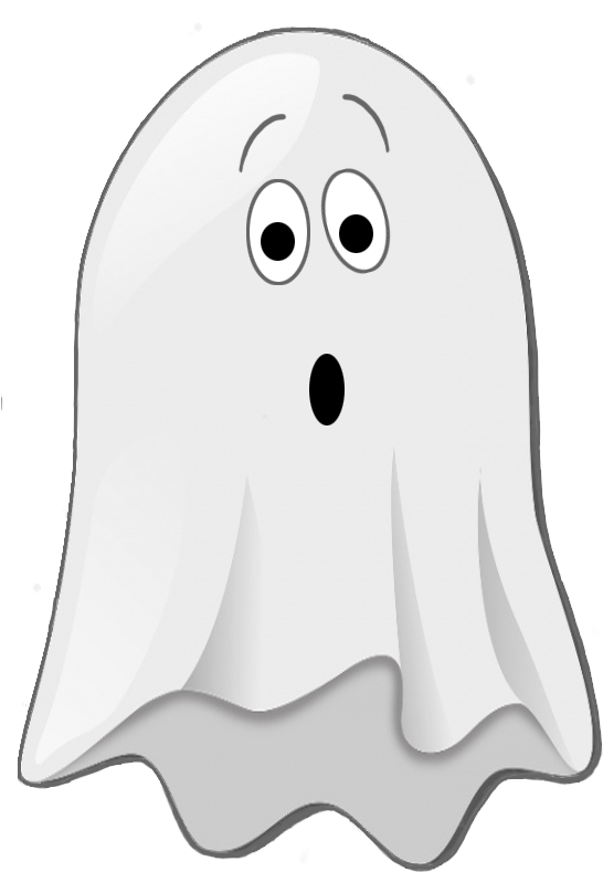 Scared Little Ghost Clip Art - Little Ghost Clipart (567x850)