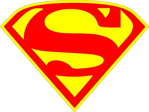 Superman Clipart Large - Superman Logo Svg (600x454)